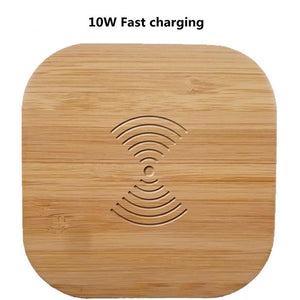 Qi Wireless Charger Wood 10W