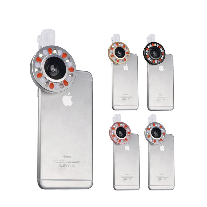 Phone Lenses LED Selfie Filling Light 4 Files