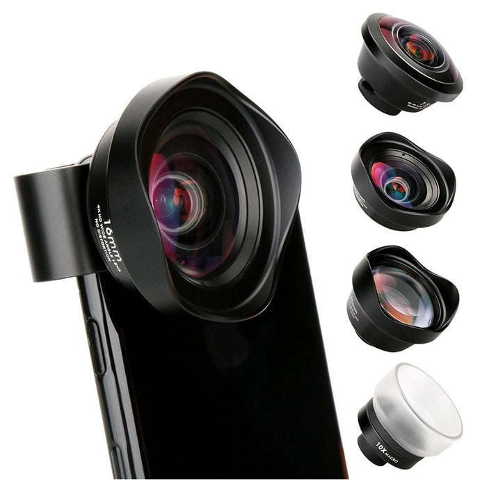 PHOLES 4 In 1 Cell Phone Camera Lens Kit